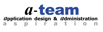 a-Team, responsible for application design and maintenance, including the datawarehouse